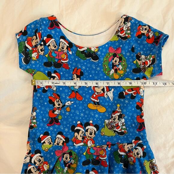 Disney Mr. and Mrs. Claus Mickey and Minnie Fit and Flare Dress size 4T - Picture 3 of 6